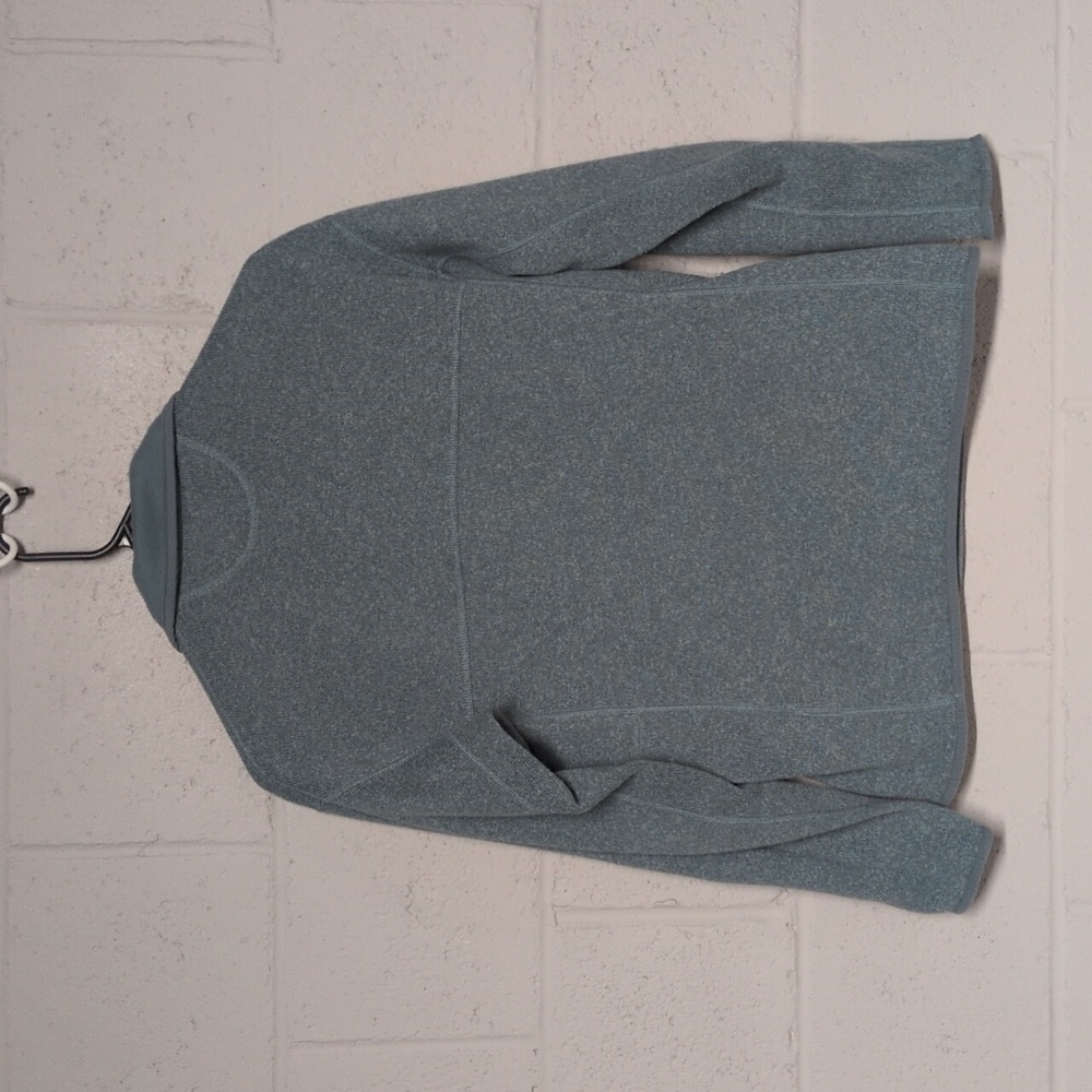 Women's Lightweight Better Sweater Marsupial Pullover, Small, Cadet Blue - Picture 6 of 7